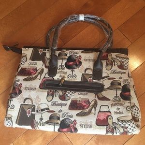 French print Tote/Purse